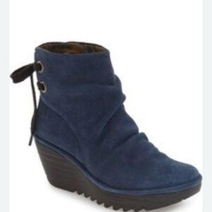 Fly London Yama Wedge Booties size 5 NWOT